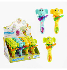 Набір брязкалець 7787 (20) ЦІНА ЗА 12 ШТУК В БЛОЦІ, “Слоник”, підсвічування, мелодія, рухає лапками, від батарейок