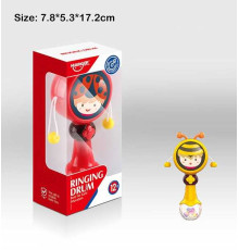 Брязкальце HE 0523 /0524 (72) 2 види, “Бджілка”, звук, підсвічування, дзвінки кульки, в коробці