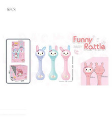 Брязкальце 626-20 (32/2) ЦІНА ЗА 9 ШТУК В БЛОЦІ, герой, на батарейках, звук, пісні, озвучення англійською мовою, підсвітка, в коробці