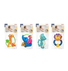 Брязкальце 8439-12 (600/2) 4 види, "Звірятко", брязкаючий елемент, в пакеті, ВИДАЄТЬСЯ ТІЛЬКИ МІКС ВИДІВ