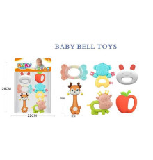 Набір брязкалець 508-151 (120/2) 6 штук, прорізувач, в пакеті