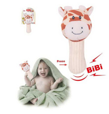 Брязкальце 033-59 (240) висота 18 см, пискавка, на листі