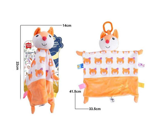 Брязкальце-комфортер 688 M133 (96) текстильне, кільце для підвішування, в пакеті – в наличии! Купите сейчас у KAZKOVA