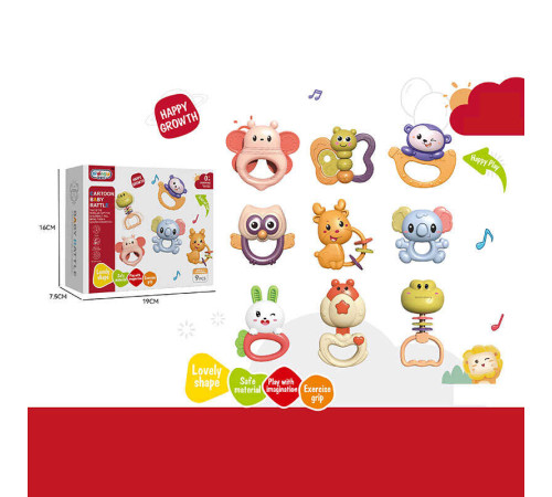 Набір брязкалець 368-83 (72) в коробці – в наличии! Купите сейчас у KAZKOVA