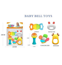 Набір брязкалець 508-155 (144/2) 5 штук, прорізувач, в пакеті