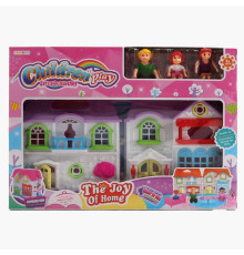 Будиночок 8166-3 A (36/2) фігурки, стіл та стільчики, розмір будинку 17 х 19.5 см, в коробці