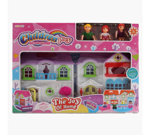 Будиночок 8166-3 A (36/2) фігурки, стіл та стільчики, розмір будинку 17 х 19.5 см, в коробці