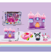 Будиночок з героями YQ 503 (48/2) 2 фігурки героїв, замок, машинка, в коробці