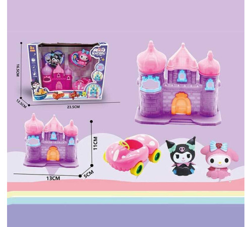 Будиночок з героями YQ 503 (48/2) 2 фігурки героїв, замок, машинка, в коробці