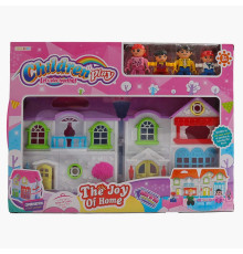 Будиночок 8166-4 A (36/2) фігурки, стіл та стільчики, розмір будинку 17 х 19.5 см, в коробці