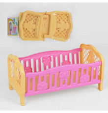 гр Ліжечко для ляльок 4517 (9) 2 кольори "Technok Toys" в пакеті