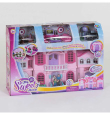 Будиночок ляльковий 16427 (12) з меблями та фігурками, світло, звук, в коробці