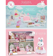 Набір меблів 6627 (12) 2 флоксові фігурки, песик, кімнати відпочинку, в коробці