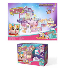 Шкатулка-будиночок QL 002 (18) набір для декорування фігурок, аксесуари, блискітки, стрази, фломастери, наліпки, в коробці