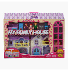 Будиночок 8209-2 A (18/2) 24 х 13.5 х 24 см світло, звук, меблі, фігурки, декоративні елементи, машина, домашній улюбленець, в коробці