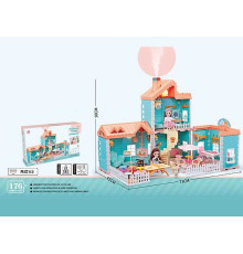 Будиночок 668-7 A (8) 176 деталей, розкладна конструкція, меблі, ігрові фігурки, в коробці