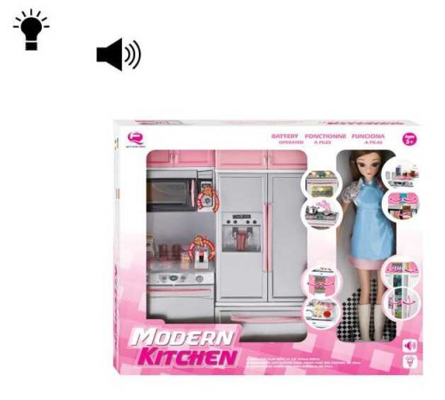 Лялька 26215 P-D (24/2) 30 см, меблі, підсвічування, звуки, в коробці