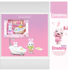 Набір меблів 6621 A-4 (96/2) флоксова фігурка, висота: 9 см, ванна, аксесуари, в коробці