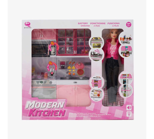 Лялька 26216 Р-D (24/2) 30 см, меблі, підсвічування, звуки, в коробці