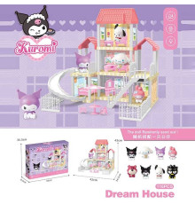 Будиночок з героями 6 SY-1 (36) підсвічування, фігурка героя, 3 поверхи, меблі, в коробці