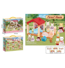 Будиночок 111-435 A (36/2) 2 флоксові тварини, підсвічування, меблі, в коробці