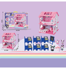 Будиночок з героями YQ 569 (24) розміри будиночка: 31,5х31х40 см, 2 поверхи, меблі, 5 фігурок героїв, в коробці