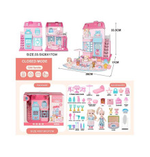 Будиночок 6688-10 (8) 2 ляльки, меблі, аксесуари, улюбленці, в коробці