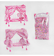 Ліжечко 1889 (8) метал, балдахін, В ПАКЕТІ