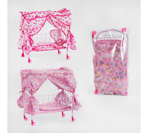 Ліжечко 1889 (8) метал, балдахін, В ПАКЕТІ