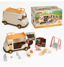 Автобус C 01 (24) “Школа”, аксесуари, меблі, наліпки, рухливі елементи, в коробці