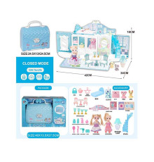 Будиночок 6688-12 (15) 2 ляльки, меблі, аксесуари, улюбленці, в коробці