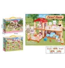 Будиночок 111-435 F (36/2) 2 флоксові тварини, підсвічування, меблі, в коробці