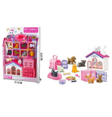 Будиночок 136-9 A (60/2) 4 собаки, 4 коти, аксесуари, переноски, в коробці