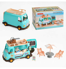 Автобус C 02 (24) “Фургончик з морозивом”, аксесуари, наліпки, рухливі елементи, в коробці