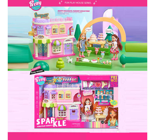 Будиночок з лялькою 7014 (8) меблі, аксесуари, в коробці