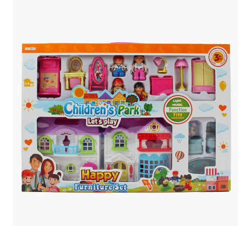 Будиночок 8146-1 A (24/2) 17.5 х 9 х 20 см світло, звук, меблі, фігурки, декоративні елементи, в коробці