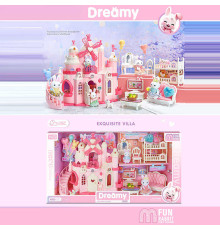 Будиночок 6689 A (6) 2 флоксові фігурки, 2 поверхи, меблі, аксесуари, в коробці