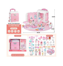 Будиночок 6688-9 (10) 2 ляльки, меблі, аксесуари, улюбленці, в коробці