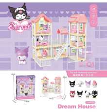 Будиночок з героями 7 SY-3 Штрих=42049 (24) підсвічування, фігурка героя, 3 поверхи, меблі, в коробці