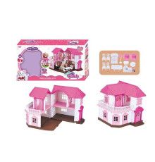 Будиночок "Щаслива сім'я" 1805 (6) підсвічування, з меблями, в коробці