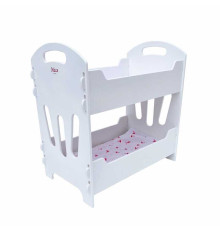 гр Ліжечко для ляльок двоярусне 8002 БІЛА (1) "МАСЯ" в коробці