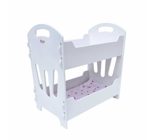 гр Ліжечко для ляльок двоярусне 8002 БІЛА (1) "МАСЯ" в коробці