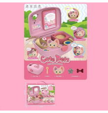 Будиночок з тваринкою 85017 E Штрих=400115 (24) собачка, підсвічування, звуки, м’яка іграшка, у валізі