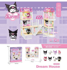 Будиночок з героями 7 SY-6 Штрих=42056 (24) підсвічування, фігурка героя, 3 поверхи, меблі, в коробці