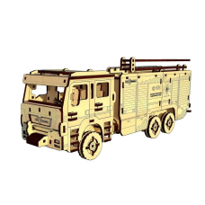 Деревянный 3D конструктор Пожарное Авто (UPZ-008)