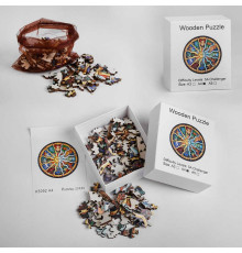 Пазли К 5092 (100) "Знаки зодіаку", дерев'яні, фігурні, формат А4, в коробці