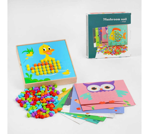 Мозаїка дерев’яна C 57601 (32) 9 карток, в коробці – в наличии! Купите сейчас у KAZKOVA