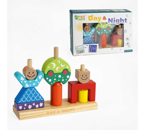 Логічна гра C 60366 (40) дерев’яна, “День/ніч”, книжка із завданнями, в коробці – в наличии! Купите сейчас у KAZKOVA