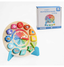 Годинник дерев'яний С 65995 (32) сортер, підставка, в коробці