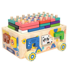 Ігровий центр C 71011 (24) дерев’яний, каталка, 21.6х16.3х9 см, сортер, логічна гра, в коробці